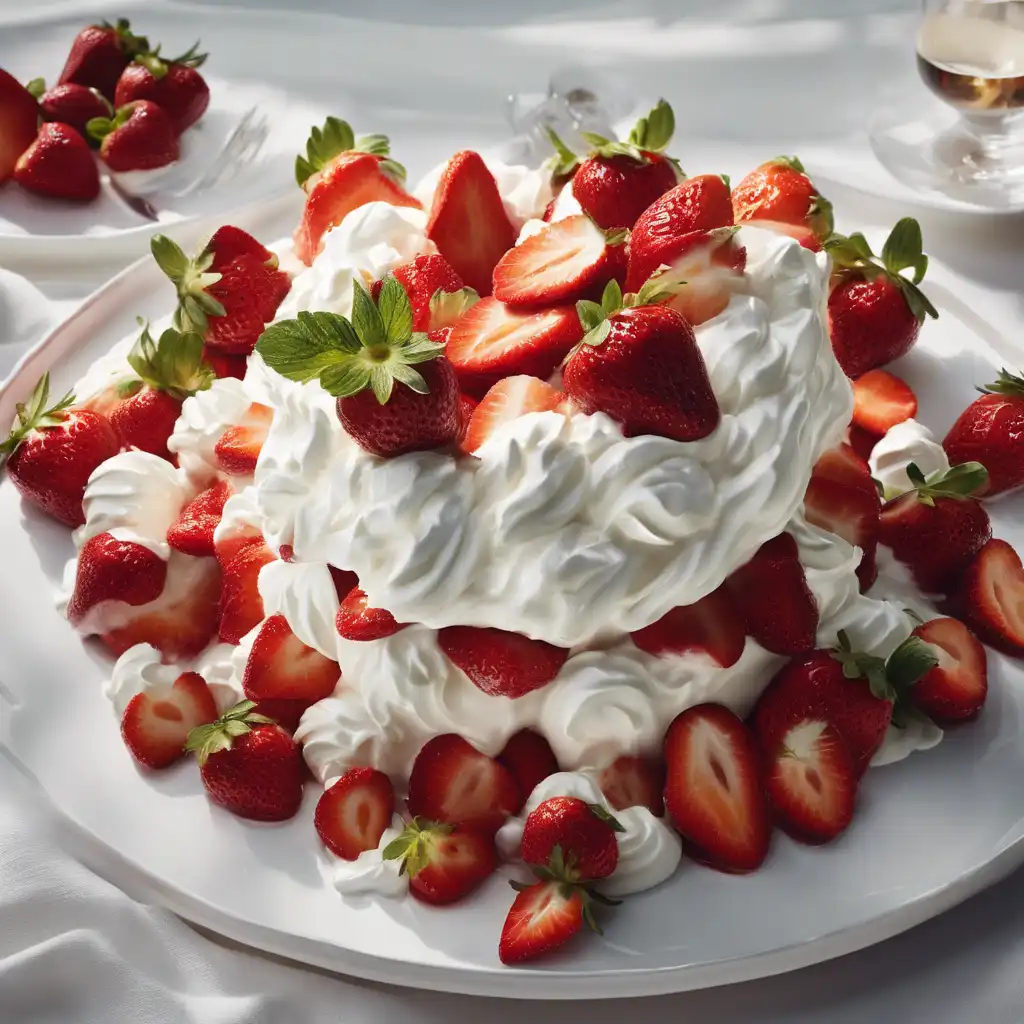 "Elegant Afternoon Treat featuring Strawberries"