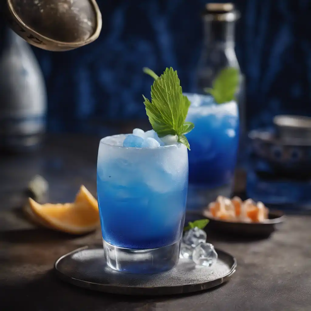 "Blue Moon Sake Cocktail"