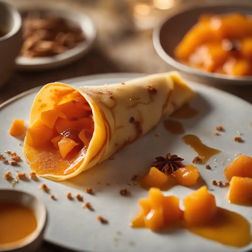 Filled Crepe with Papaya