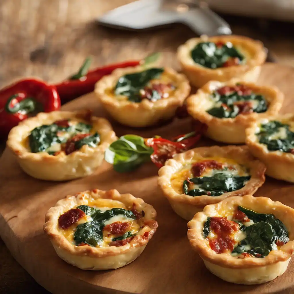 Linguiça and Spinach Mini Quiches