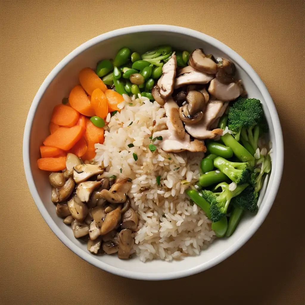 Whole Grain Rice with Chicken and Vegetables