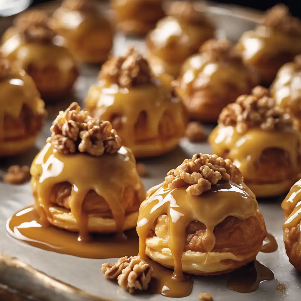 Caramel Cream Puff and Walnut Cream Puffs Recipe