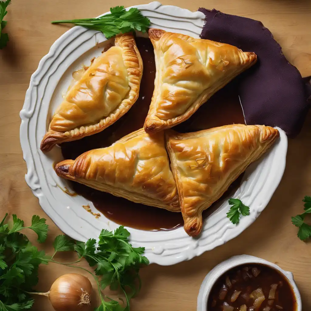 Flaky Pastry Turnover with Onion