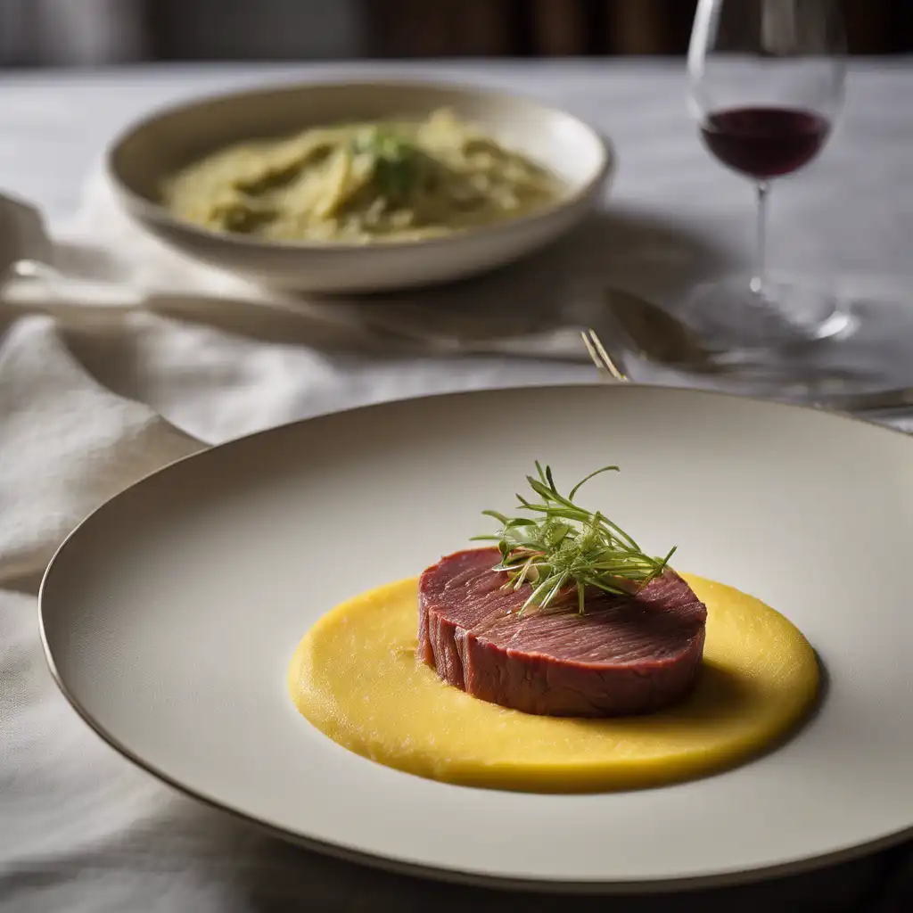 Dried Beef and Leek Polenta