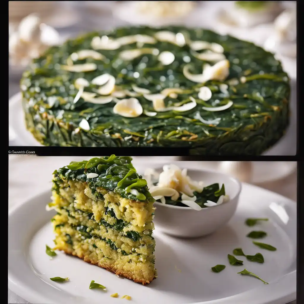 Palmito and Spinach Cake with Garlic