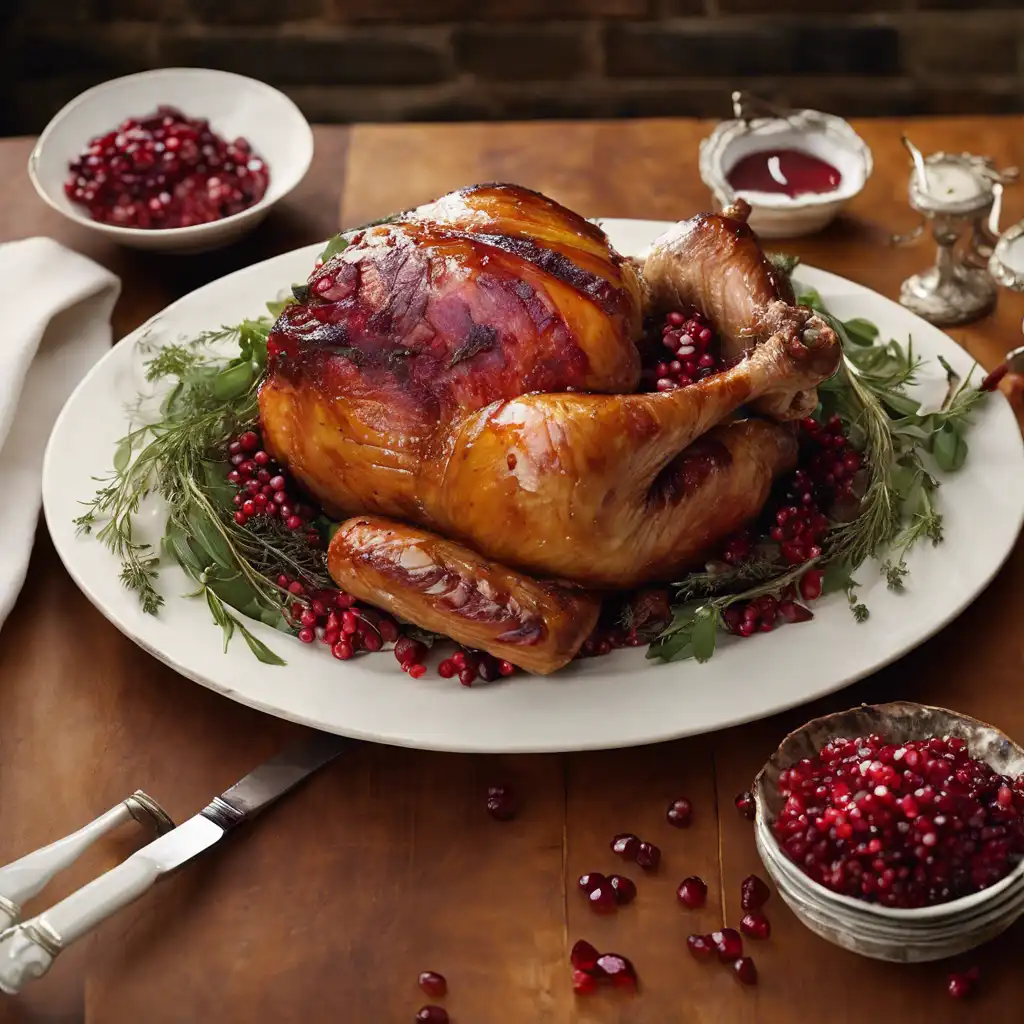 Roasted Turkey Breast with Pomegranate Glaze