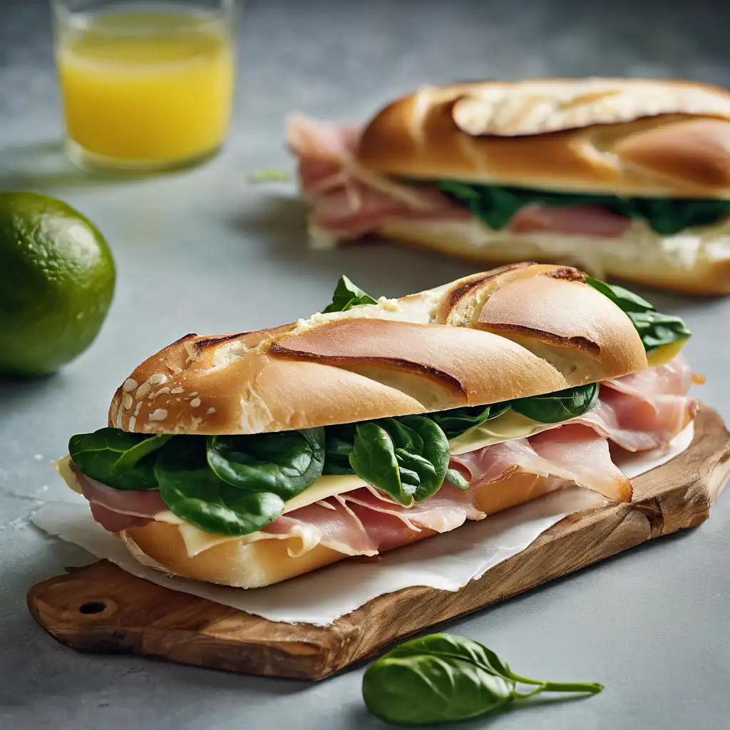 Creamy Requeijão, Prosciutto, and Cheese Sandwiches