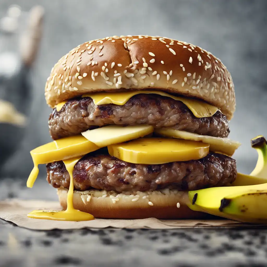 Meat Burger with Banana