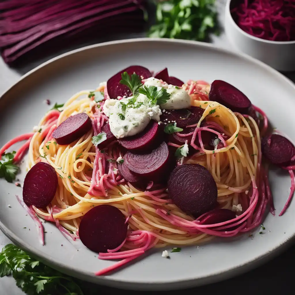 Spaghetti with Beets