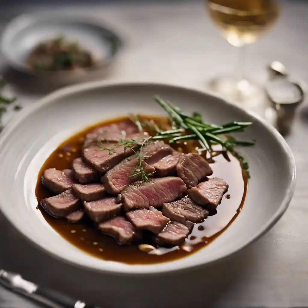 Mignon Beef with Bean Broth