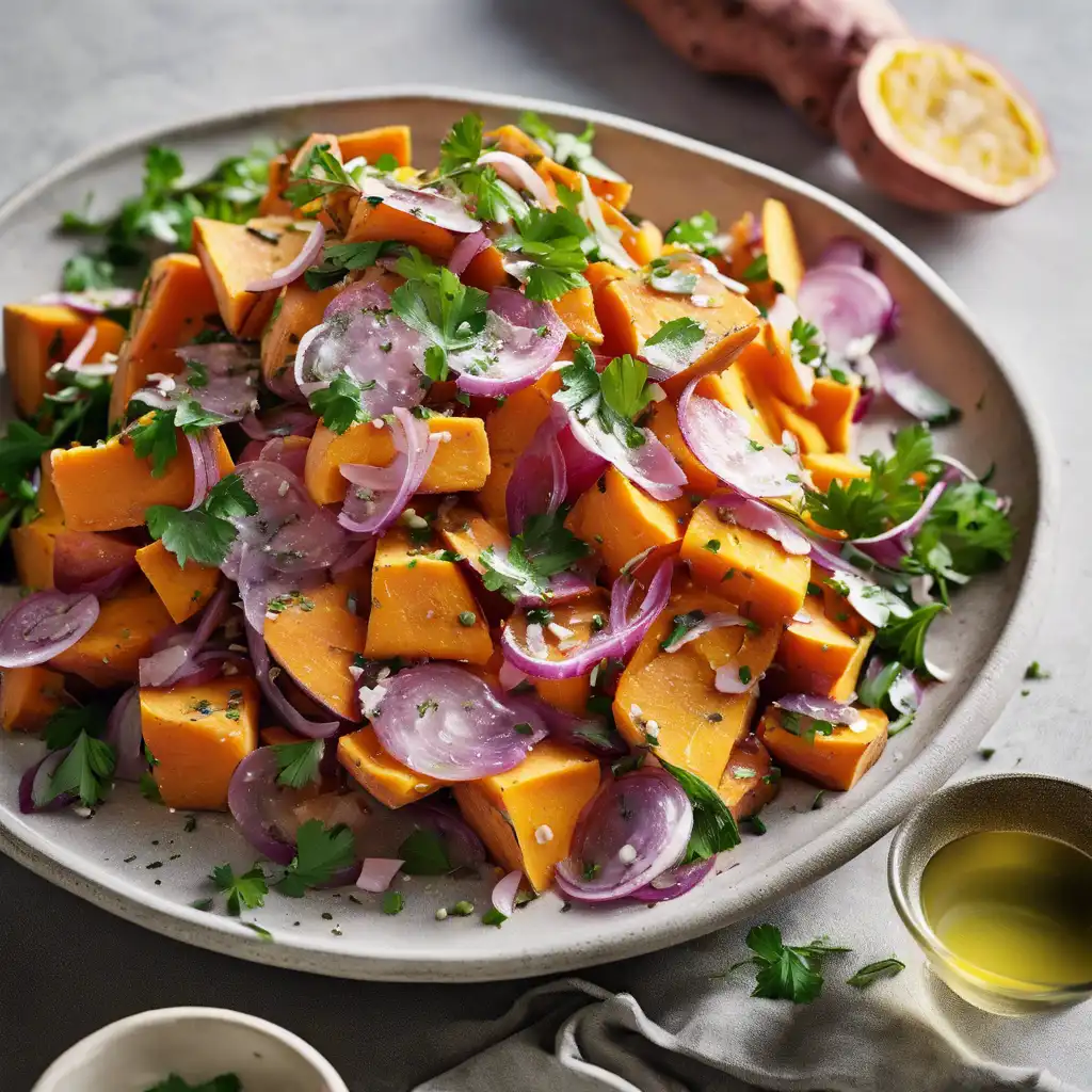 Sweet Potato Salad with Parmesan Presutto