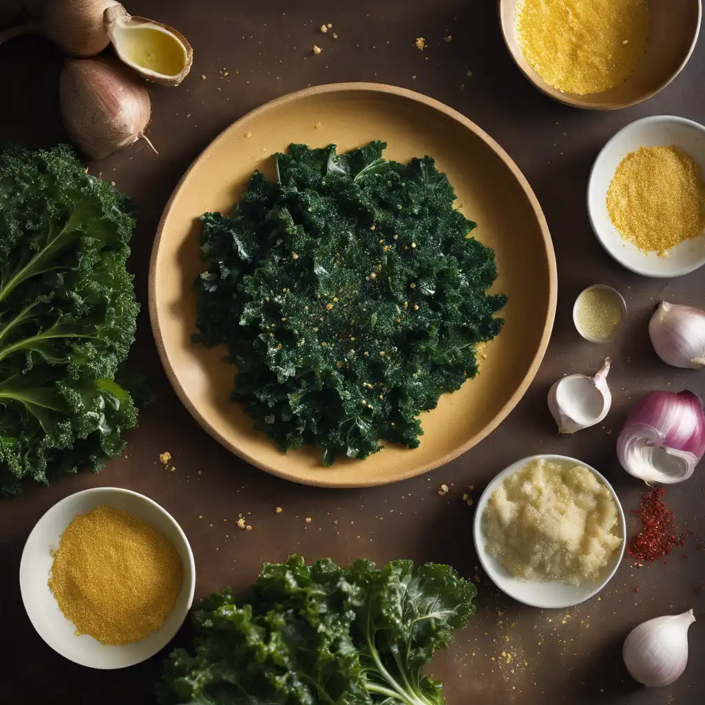 Kale with Cornmeal Crumbs