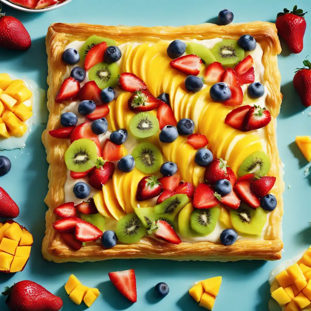 Fruit-Topped Cream Puff Pastry