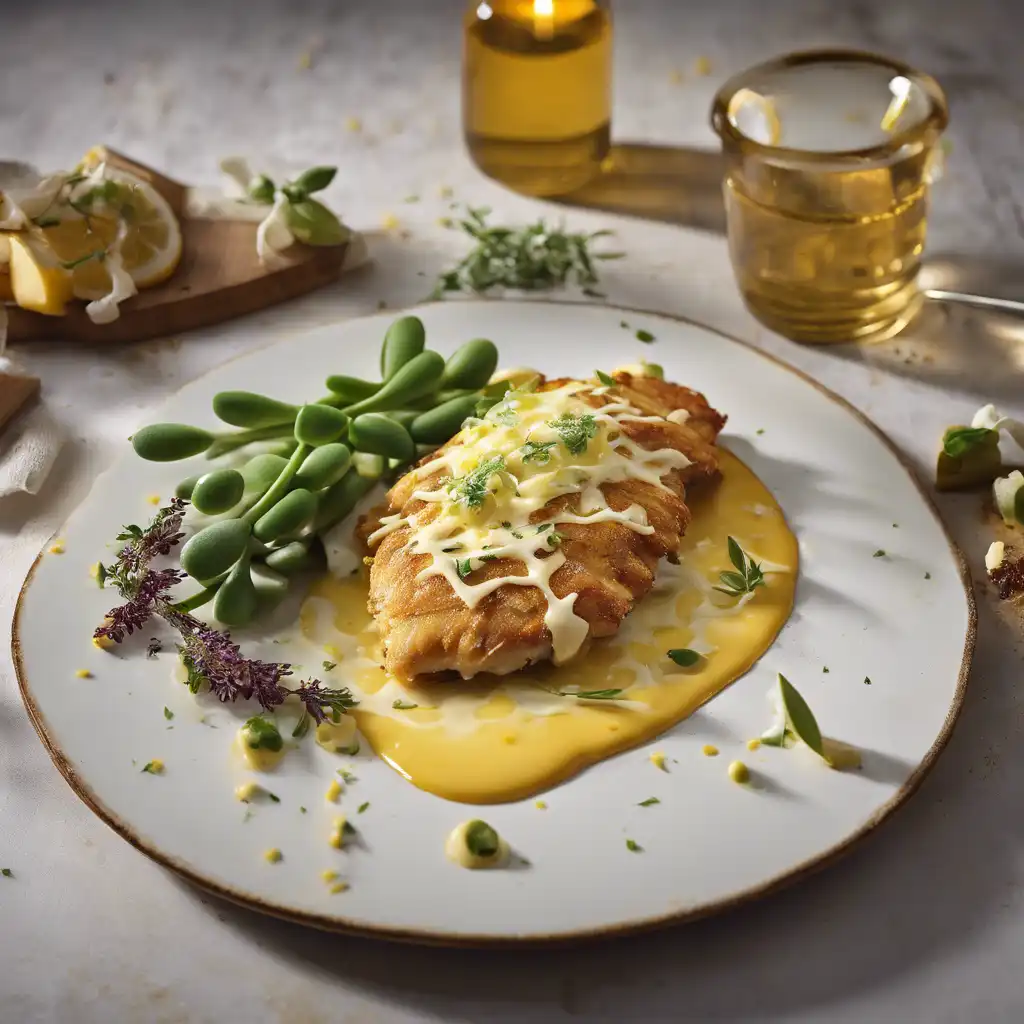 Chicken with Melted Cheese in a Milanese Style