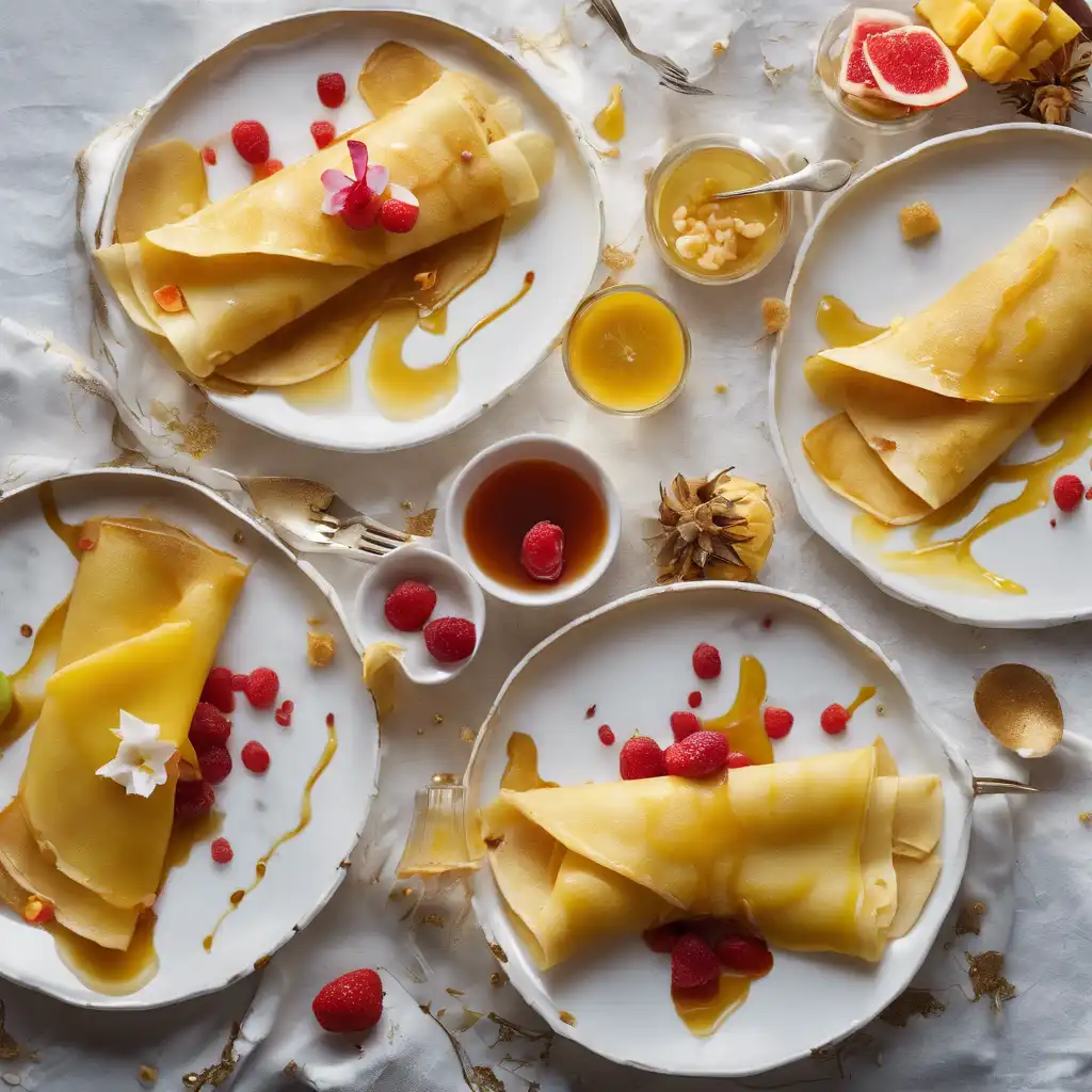 Pineapple Filled Crepes