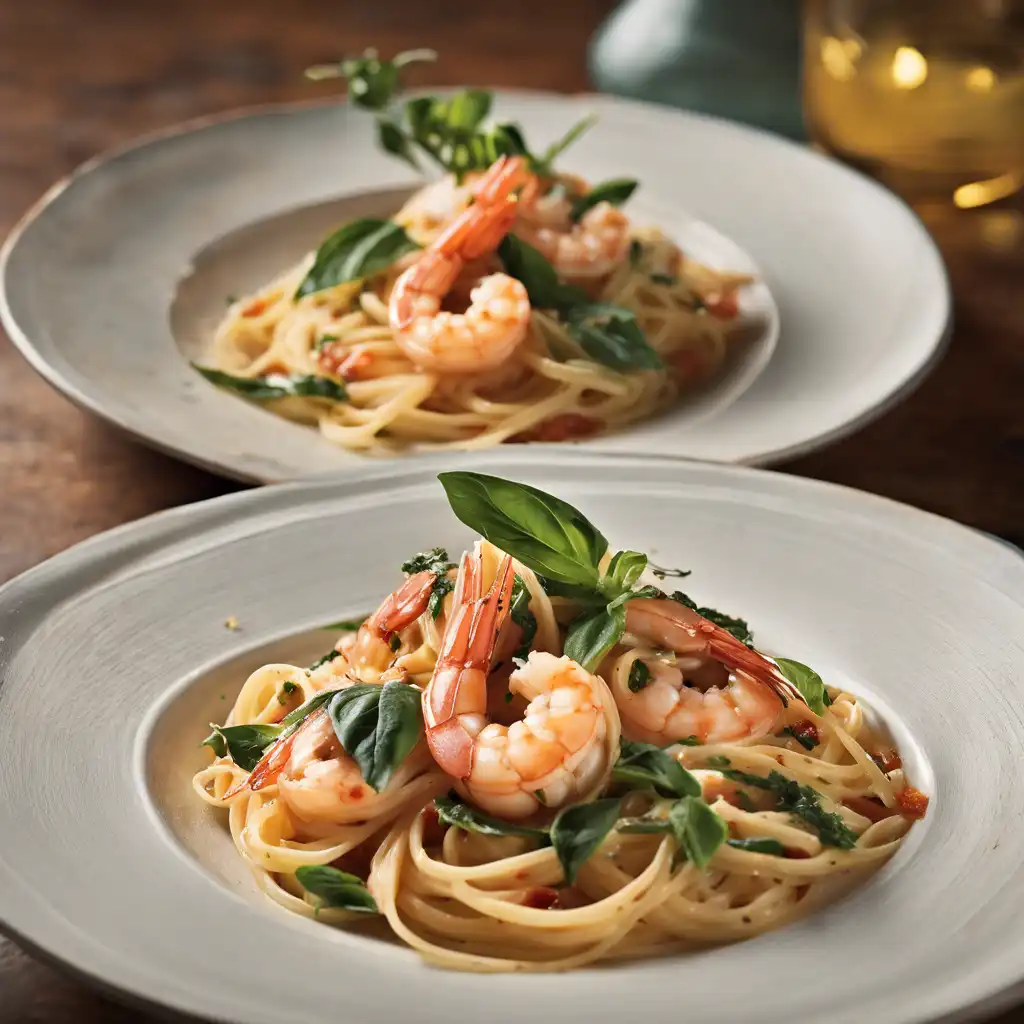 Linguine with Shrimp and Cupuaçu