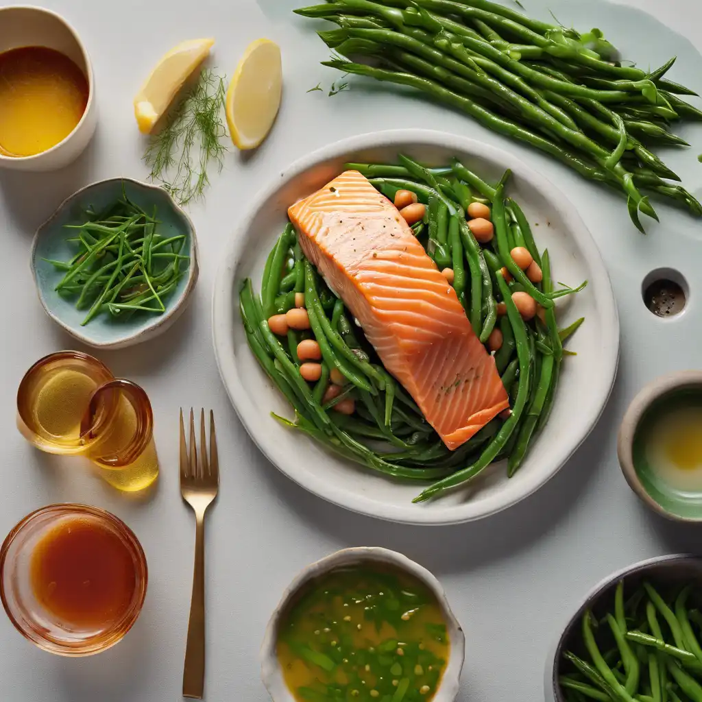 Salmon with Haricot Verts