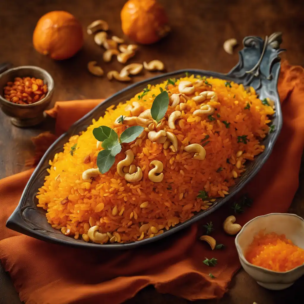 Saffron Rice with Paprika and Orange