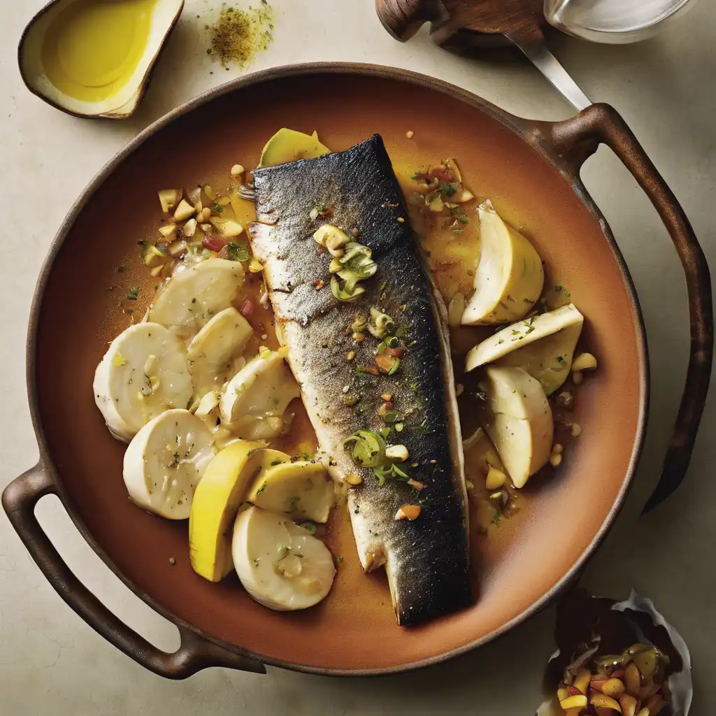 Sea Bass with Bananas