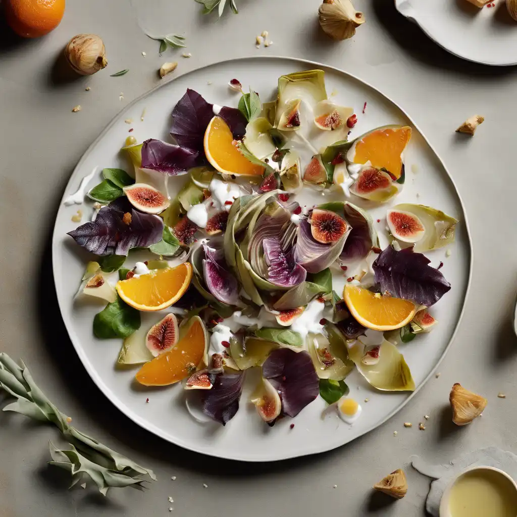 Sour Orange Salad with Figs and Artichoke