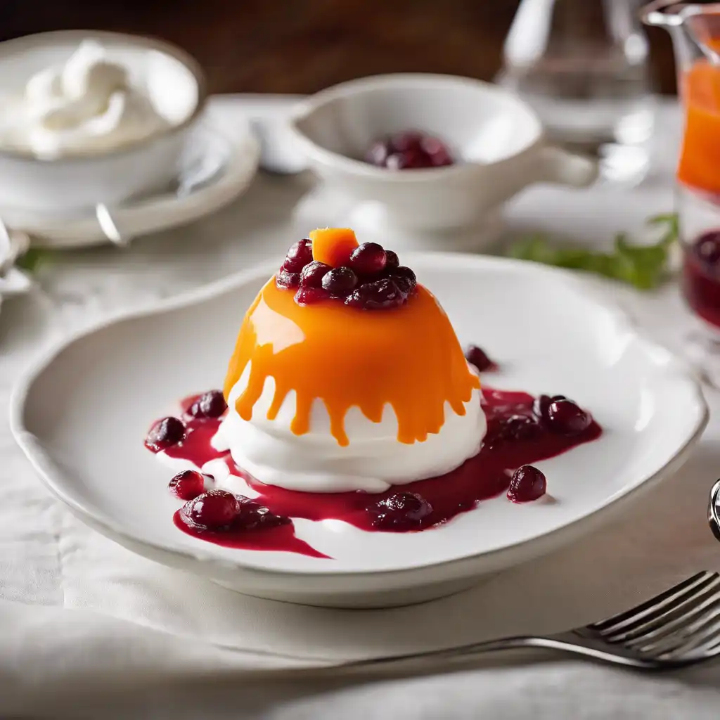 Papaya Cream with Cranberry