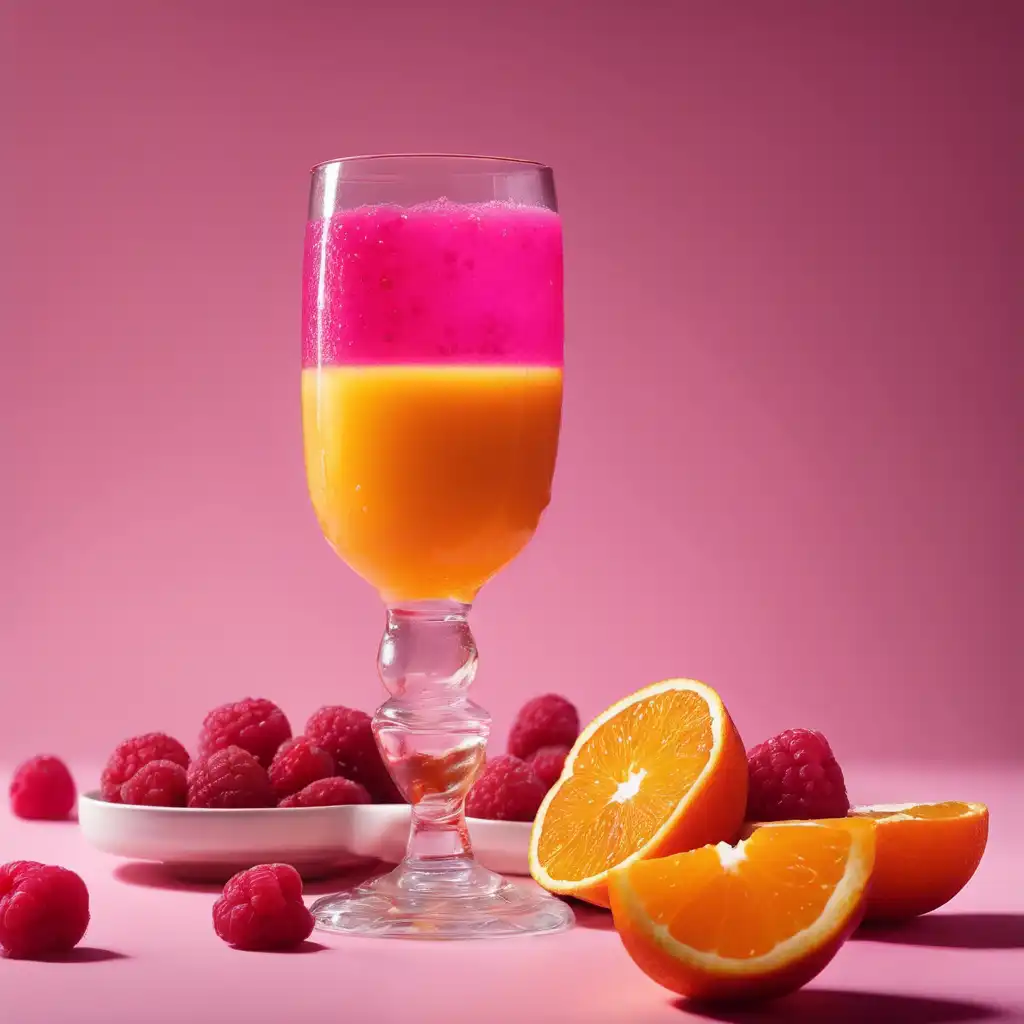 Orange Juice with Raspberry