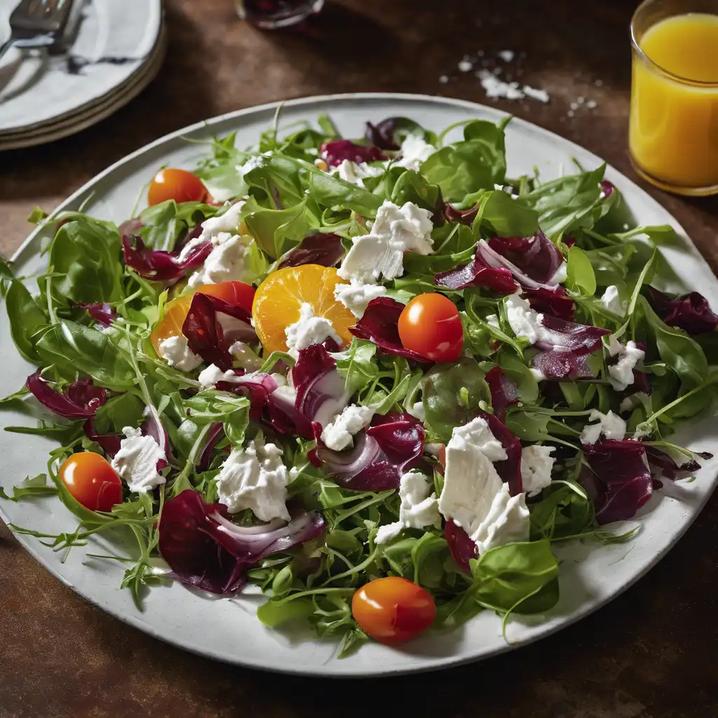 Green Leaf Salad with Crab Meat