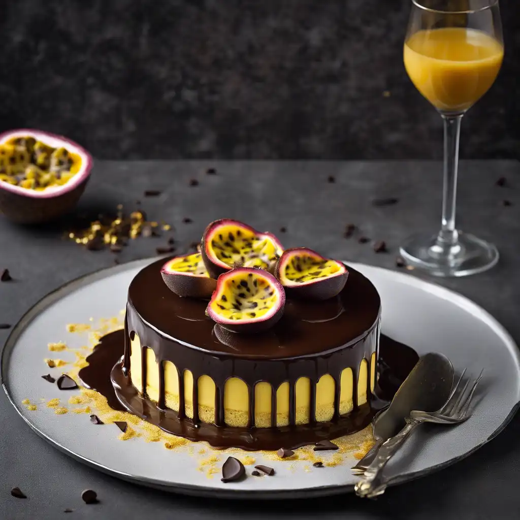 Passion Fruit Cake with Chocolate