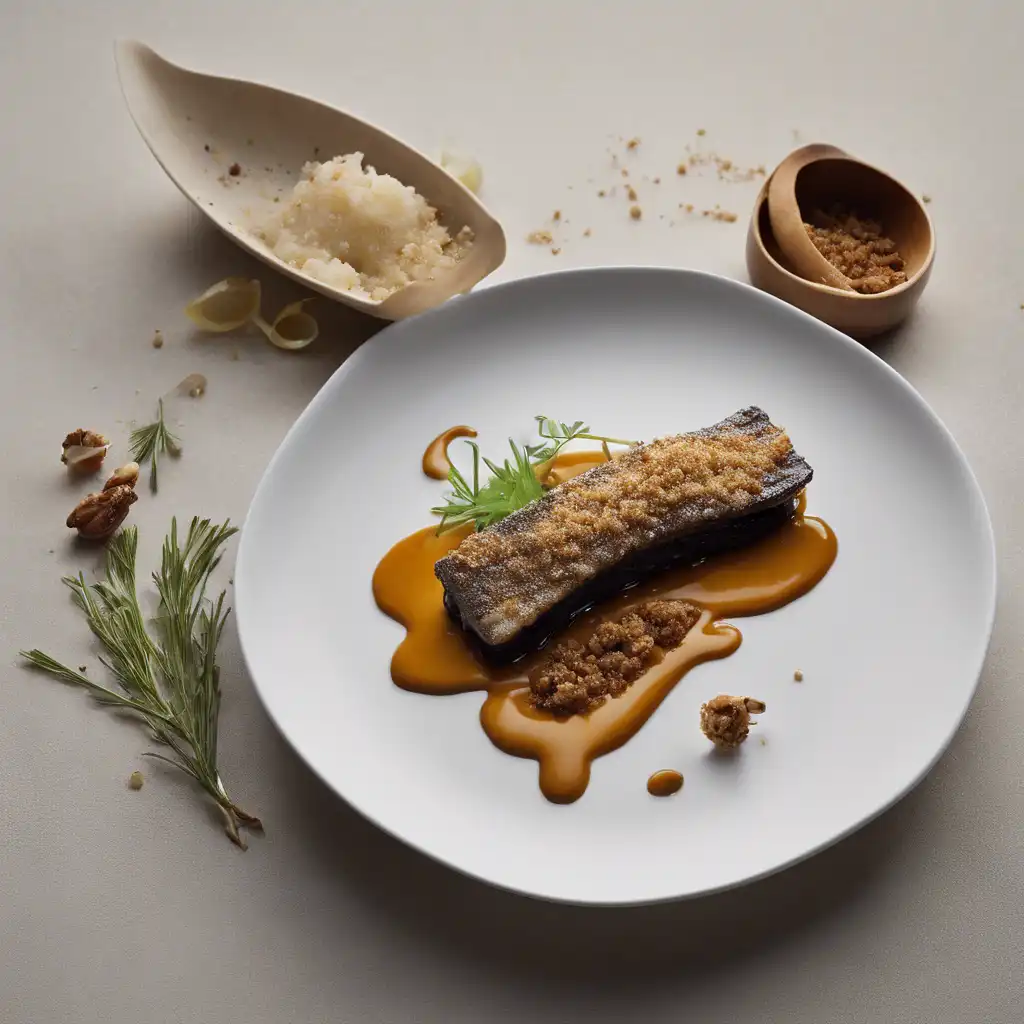 Walleyed Eel with Walnut Sauce