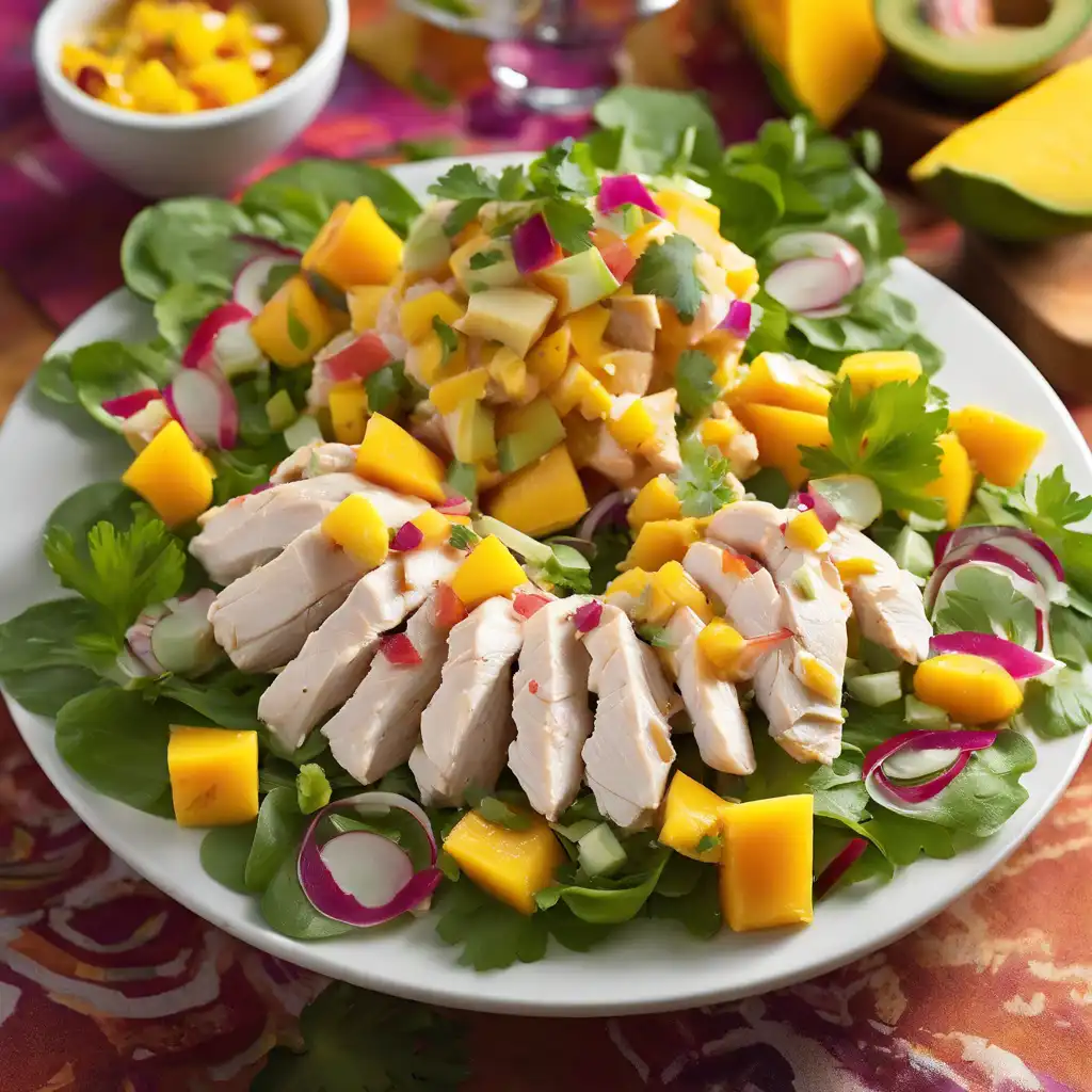 Chicken Salad with Mango and Palm Heart