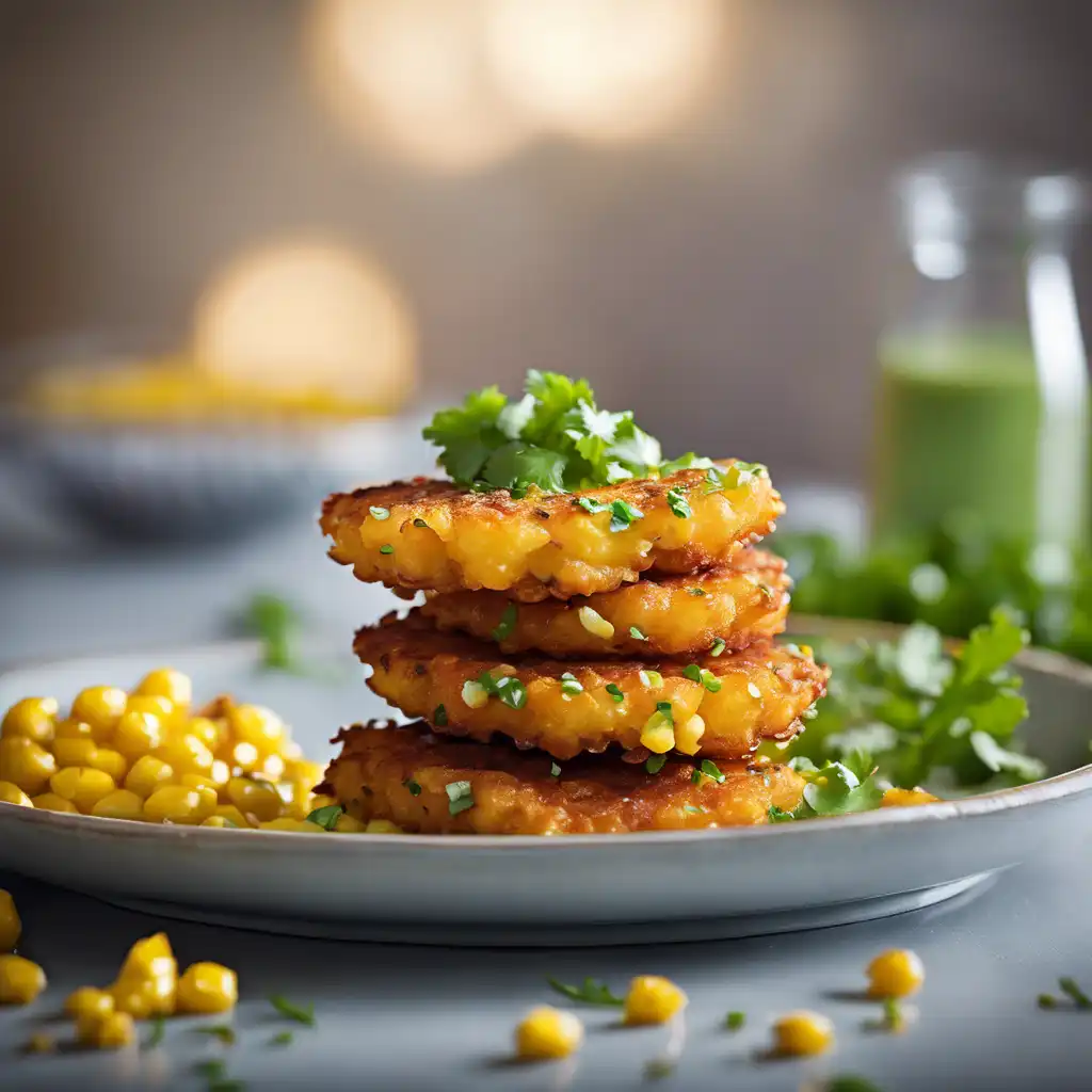 Corn Fritter with Pepper