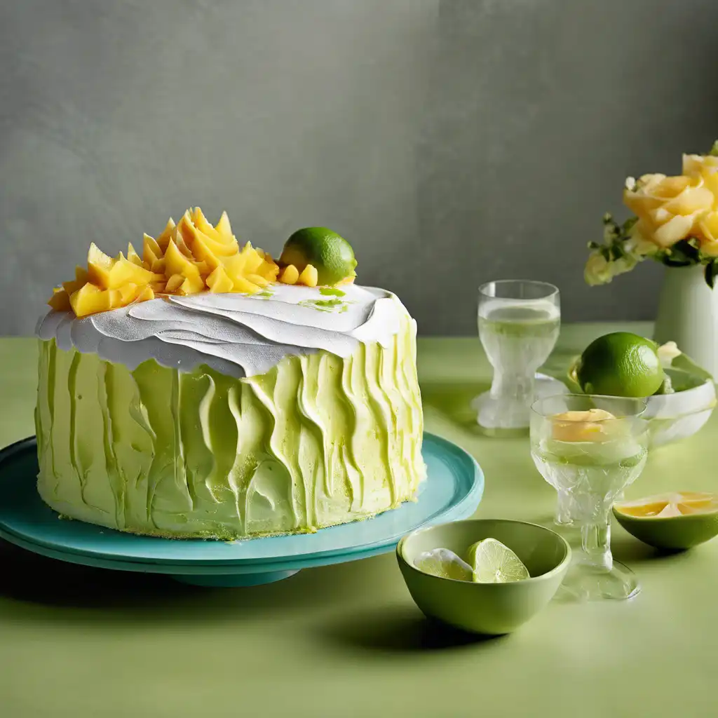 Lime Meringue Cake