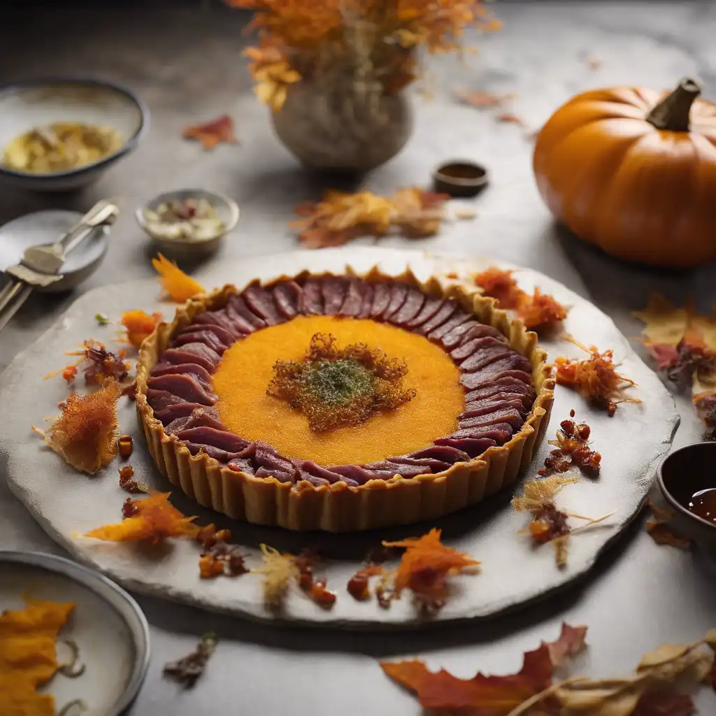 Dried Beef Tart with Japanese Pumpkin