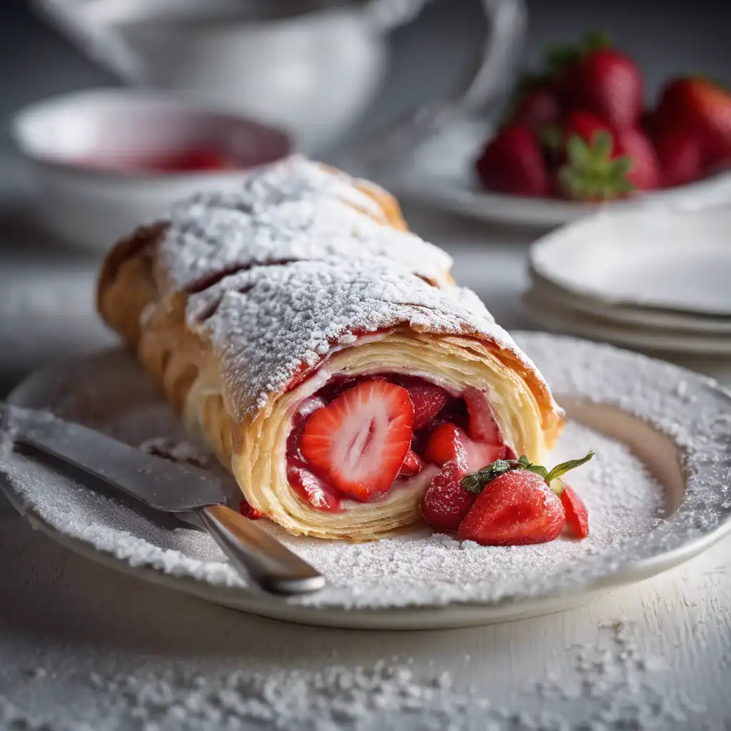 Strawberry Fruit Strudel