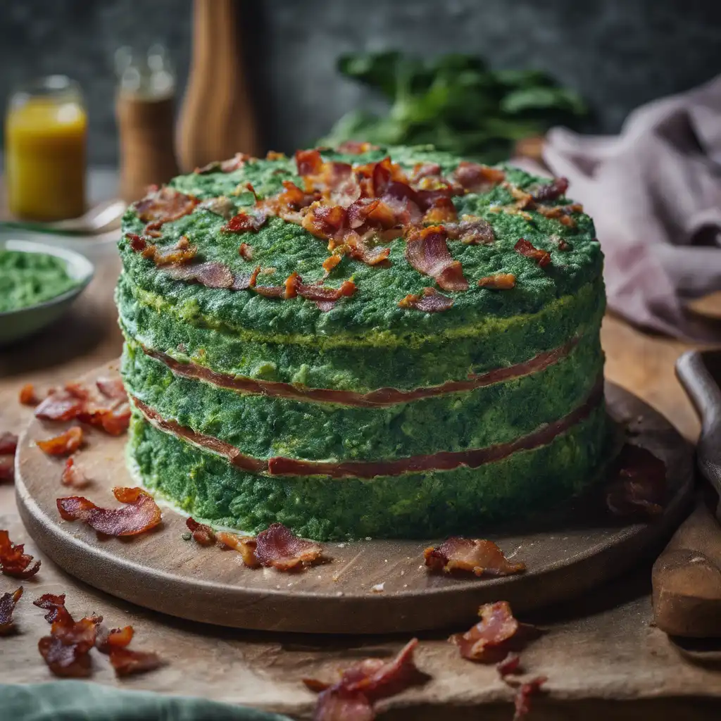 Spinach and Bacon Cake