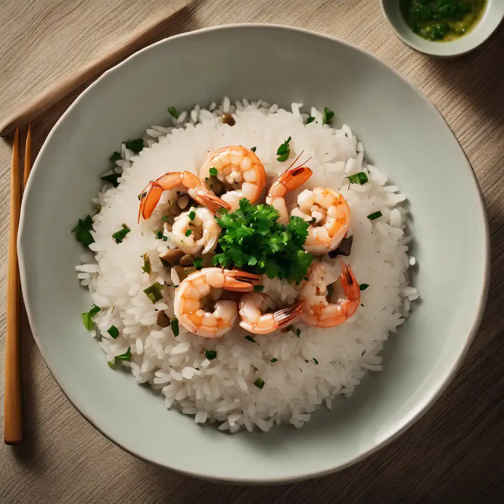 Rice Solo with Shrimp and Mushroom