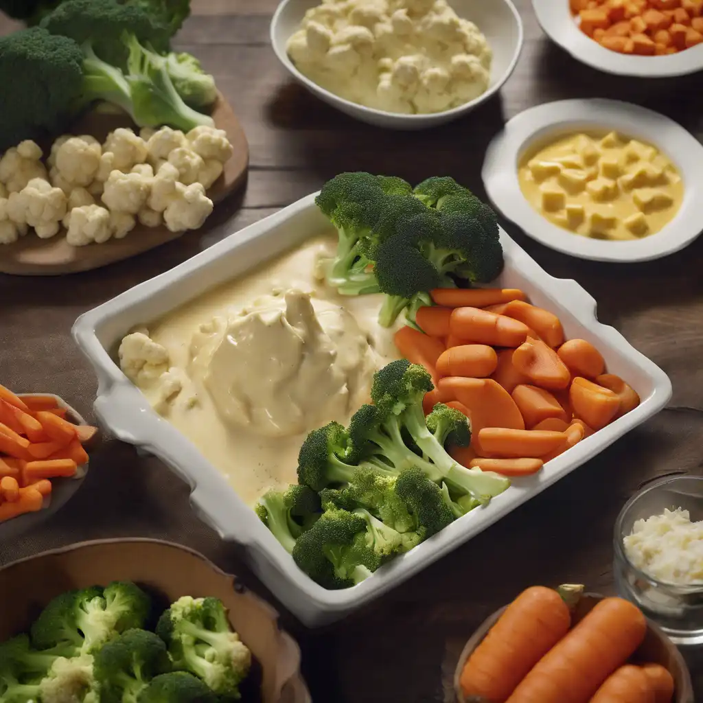 Foto de Verduras ao creme de queijo
