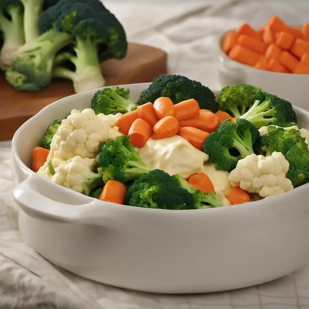 Veggie Delight with Creamy Cheese