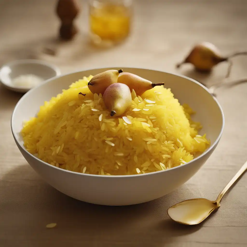 Rice with Pears and Saffron