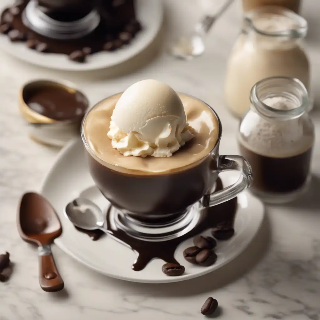 Sweet Cream Coffee with Vanilla Ice Cream