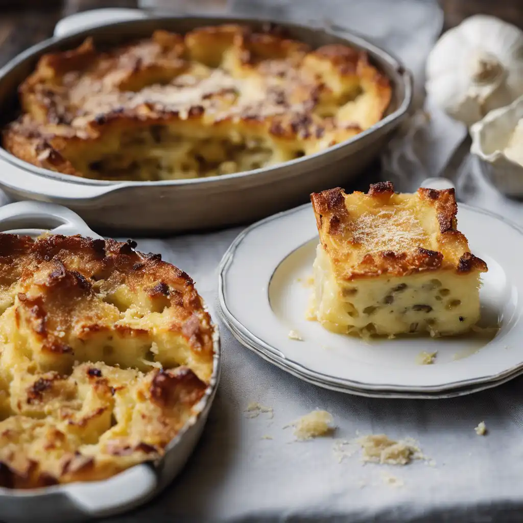 Garlic Bread Pudding