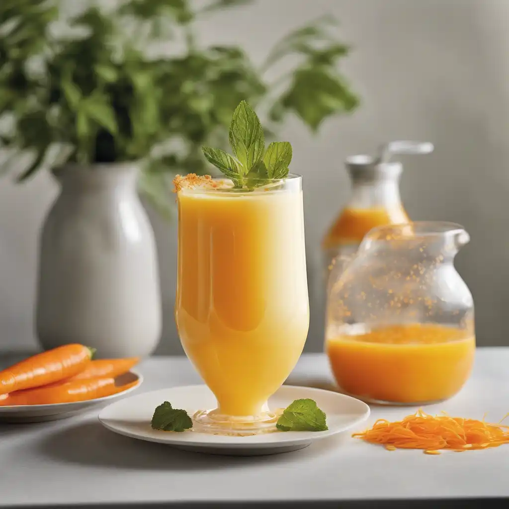 Yogurt, Orange, and Carrot Blended Drink