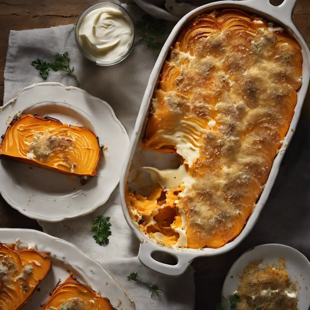 Roasted Sweet Potato Gratin