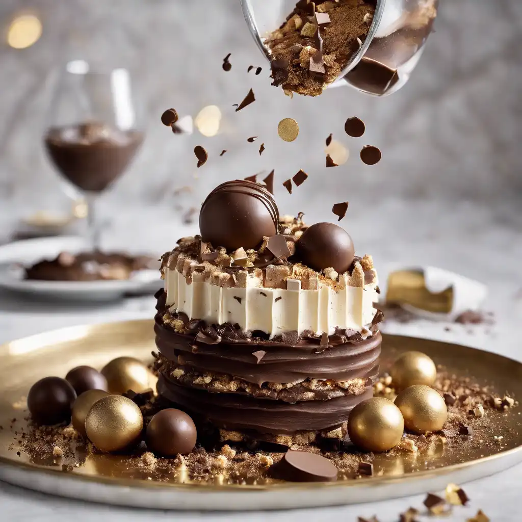 Crisp Cake of Chocolate Bombs