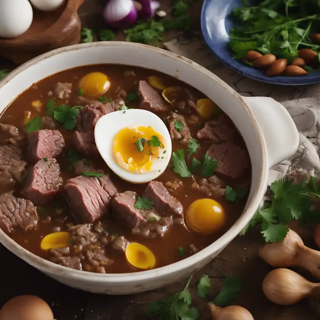 Beef and Hard-Boiled Egg Stew