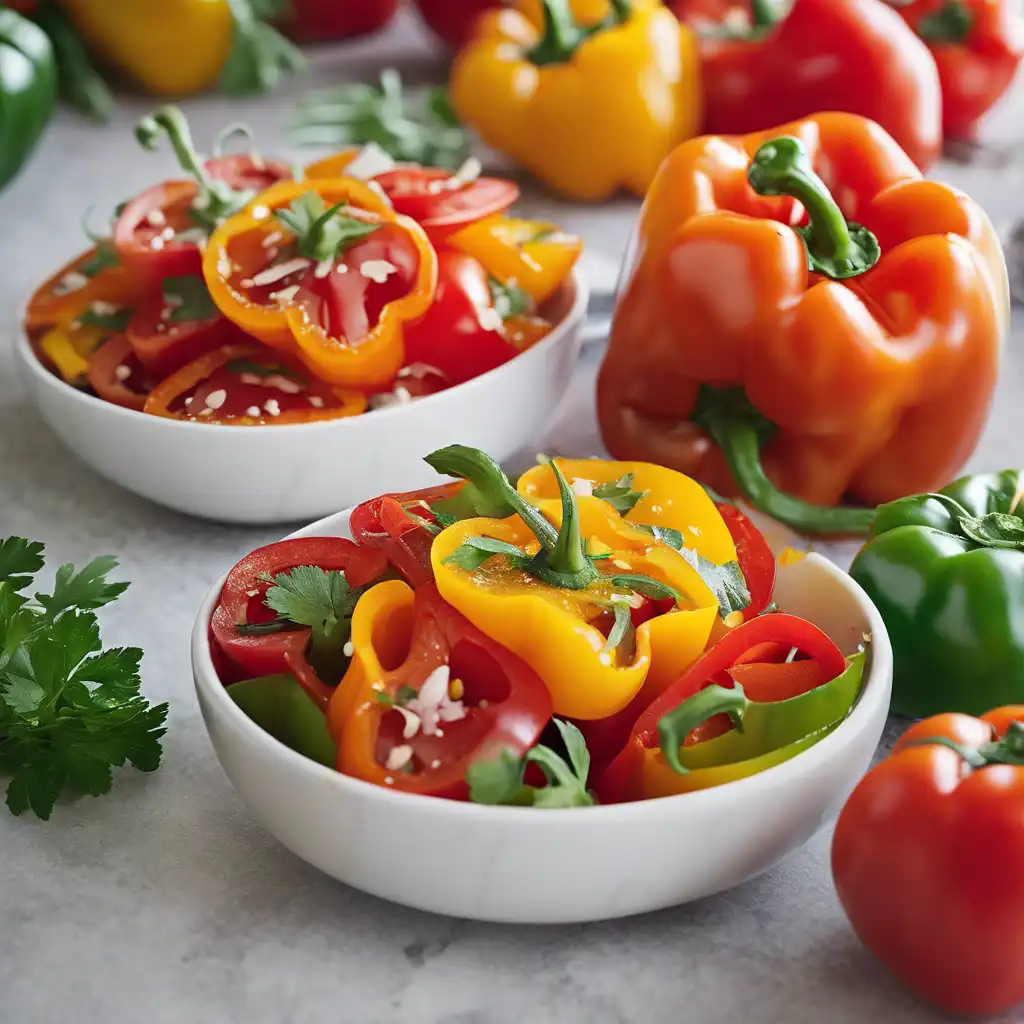 Bell Pepper and Tomato Salad