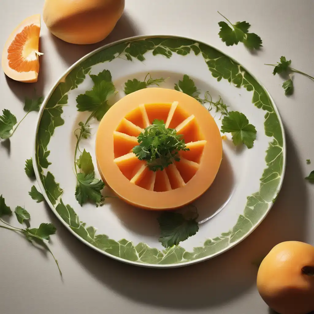 Cantaloupe with Sweet Cilantro