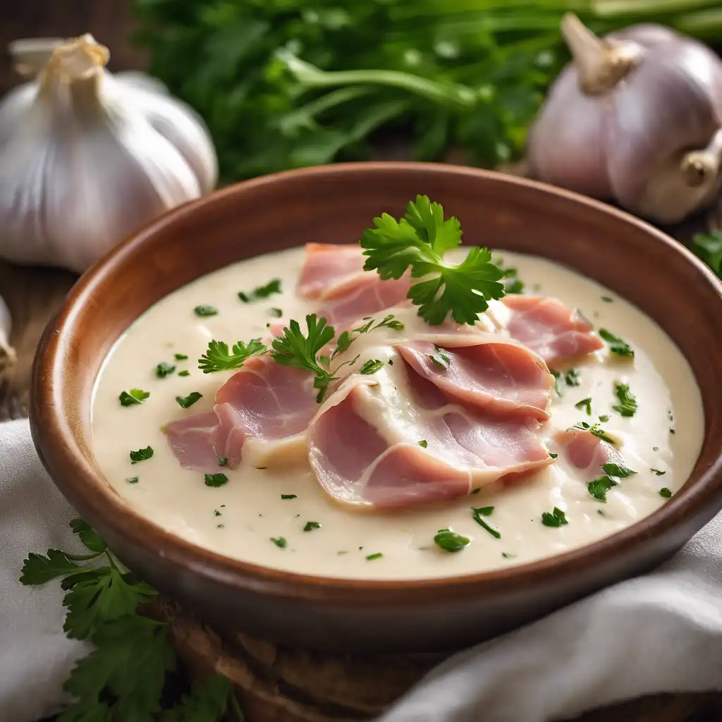 Garlic Cream with Ham