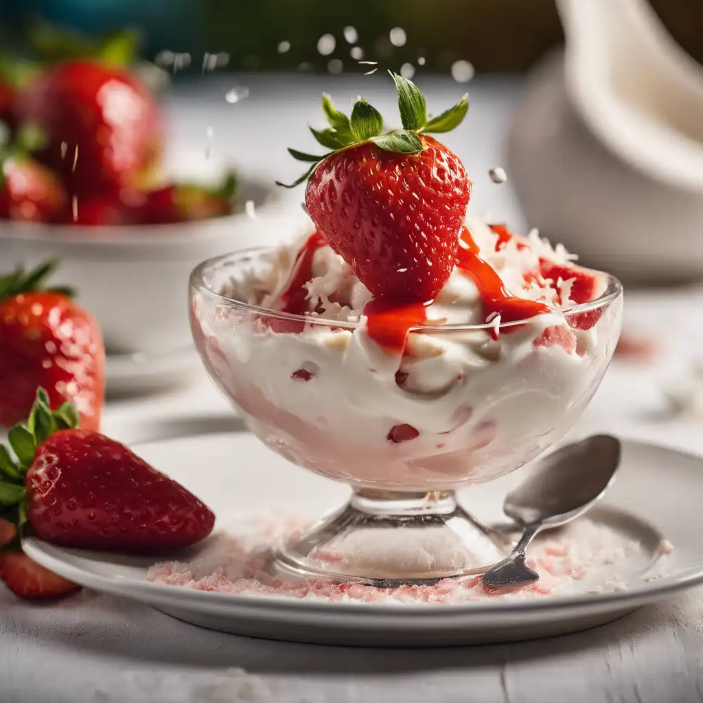 Strawberry and Coconut Cream