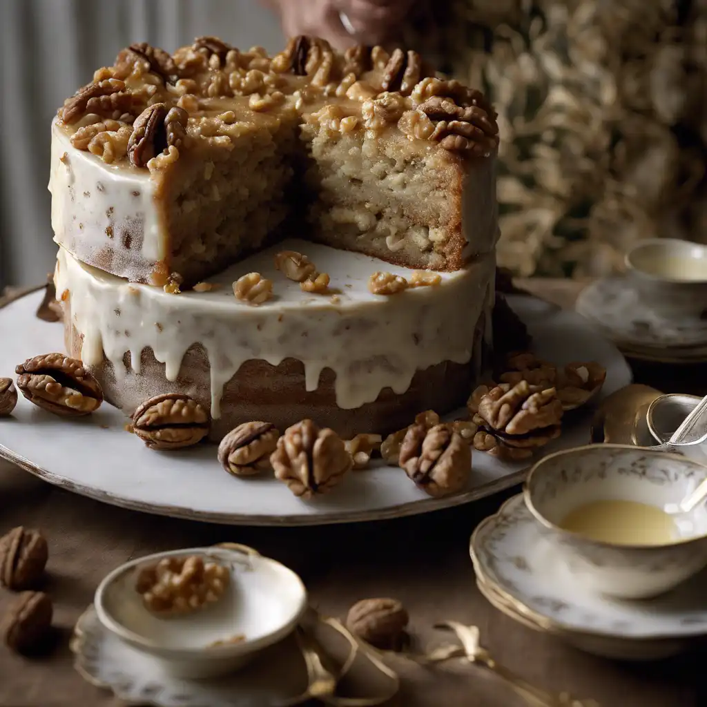 English-Style Cake with Walnuts